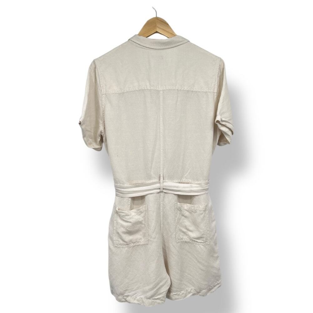Rails Georgie Romper In Stone Cream Linen Blend W… - image 5